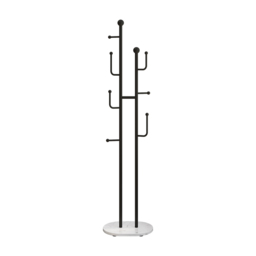 7 Hooks Entryway Freestanding Coat Racks Metal Hall Trees Entryway Furniture in Black (400mm) - thumbnail 8