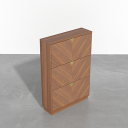 Capet Entryway Walnut Narrow Shoe Storage Cabinet with Flip Down Large Capacity up to 20 Pairs - thumbnail 6