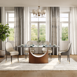 "63"" Rectangle Black Dining Table for 4 Person Sintered Stone Top Antique Brass Pedestal" - thumbnail 3