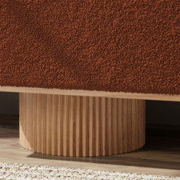 Teddy Fabric Fluffy Faux Fur Flip Top Wood Storage Bench - thumbnail 4