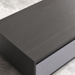 1200mm Mid Century Modern GreyCoffee Table Rectangular Block Living Room Table with Storage - thumbnail 6