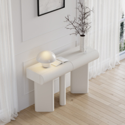 Humply 1210mm Modern Faux Leather Console Table with Storage Entryway Table - thumbnail 3