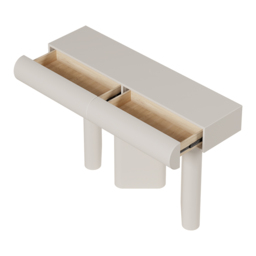 Humply 1210mm Modern Faux Leather Console Table with Storage Entryway Table - thumbnail 8