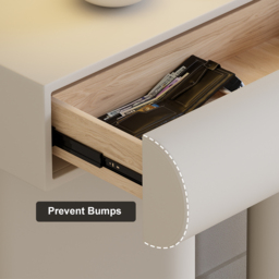 Humply 1210mm Modern Faux Leather Console Table with Storage Entryway Table - thumbnail 9