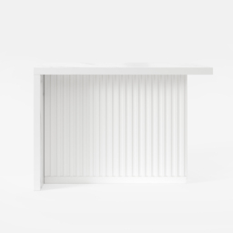 130 cm Large Kitchen Island Marble Veneered Top with Storage White Kitchen Cabinet - thumbnail 7