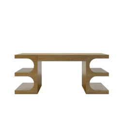 Natural Office Writing Desk  Desk with Drawer & Shelves Modern Office Furniture (1630mm) - thumbnail 8