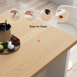 183 cm Large Natural & White Kitchen Island with Storage Modern Kitchen Cabinet - thumbnail 7