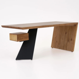 Cabstract Modern Vintage Distressed Office Desk Writing Desk with Drawer Computer Desk (160 cm) - thumbnail 9