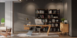 Cabstract Modern Vintage Distressed Office Desk Writing Desk with Drawer Computer Desk (160 cm) - thumbnail 6