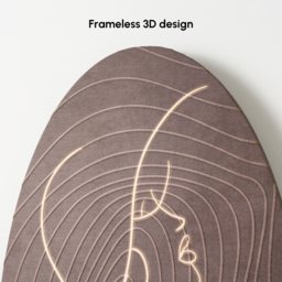 80cm Illuminated Abstract Figure Wall Art with Warm LED Backlight, Textured Wall Decor - thumbnail 9