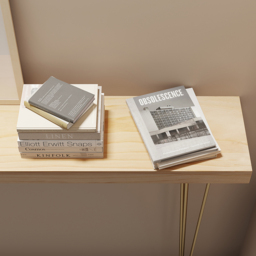 1000mm Rustic Narrow Rectangular Console Table with Wooden Top & Metal Hairpin Legs - thumbnail 6