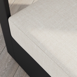 Tevara Teak & Aluminium Outdoor Swivel Chair Modern Yard & Patio Furniture in Beige Cushion Included - thumbnail 8