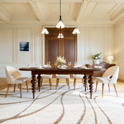 2000mm-2400mm Mid-Century Oval Extendable Dining Table Walnut Seats 6-10 People - thumbnail 5