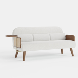 Mid-Century Modern Rattan Daybed Sofa Bed Convertible Sleeper Lounge Chair Folding - thumbnail 8