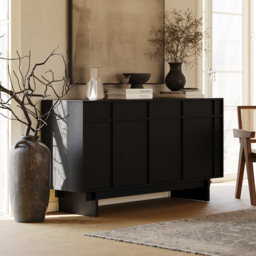 1530mm Mid Century Modern Sideboard Wooden Buffet with Storage - thumbnail 2