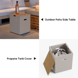 Axis Propane Gas Tank Cover Table for Outdoor Fire Pit Aluminum Bottle Cap (495mm High) - thumbnail 7