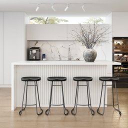 180 cm Large White Kitchen Island with Storage Kitchen Cabinet Marble Veneered Top - thumbnail 7