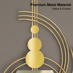 1000mm 3D Modern Metal Oversized Wall Clock with Golden Geometric Frame for Living Room - thumbnail 9