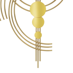 1000mm 3D Modern Metal Oversized Wall Clock with Golden Geometric Frame for Living Room - thumbnail 8
