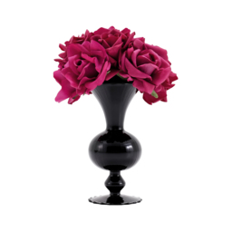 Modern Rose Artificial Flowers Elegant Artificial Rose Bouquet in Black Vase - thumbnail 8