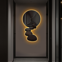 1000mm LED Acrylic Modern Abstract Stone Corridor Wall Art Decor Living Room Bedroom - thumbnail 7