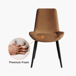 Linesly Mid-Century Dining Chairs PU Leather Upholstered Set of 2 Dining Room Chairs - thumbnail 3