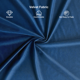 Florie Luxury 1840mm Vertical Channel Tufted Curved Performance Velvet Sofa in Blue - thumbnail 9