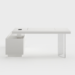 L Shaped Executive Office Desk Standing Desktop with Side Cabinet and lifter Desktop Right Hand(1815mm) - thumbnail 9