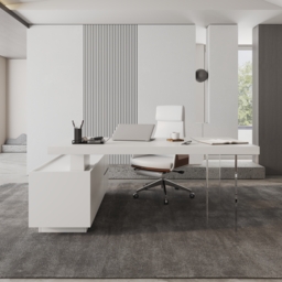 L Shaped Executive Office Desk Standing Desktop with Side Cabinet and lifter Desktop Right Hand(1815mm) - thumbnail 3