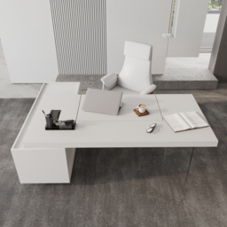 L Shaped Executive Office Desk Standing Desktop with Side Cabinet and lifter Desktop Right Hand(1815mm) - thumbnail 2