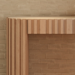 "Aura 60"" Ash Wood Fluted Natural Console Table With Sintered Stone Top" - thumbnail 6