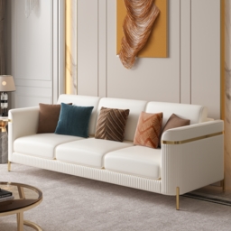 Vertex Modern Leather 3-Piece Living Room Sofa Set - thumbnail 7