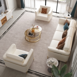 Vertex Modern Leather 3-Piece Living Room Sofa Set - thumbnail 5
