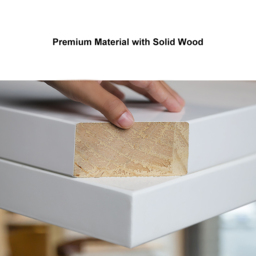 1000mm Modern White Rectangular Writing Desk with Gold Base - thumbnail 7