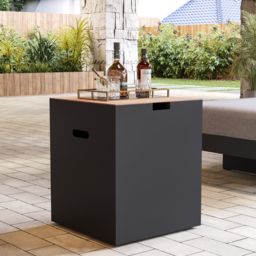 Axis Propane Gas Tank Cover Table for Outdoor Fire Pit Aluminum Bottle Cap (495mm High) - thumbnail 1