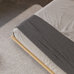 Japanese Style 180cm*200cm Low Bed Frame Natural Floor Bed - thumbnail 8