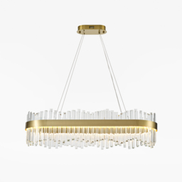 Crystina Modern LED Crystal Kitchen Island Light  with Remote Control - thumbnail 6