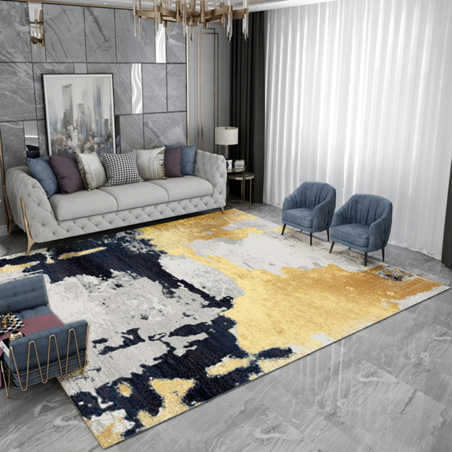 1800mm x 2700mm Modern Abstract Painting Multi-colored Rectangle Area Nylon Rug - image 1