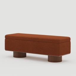 Teddy Fabric Fluffy Faux Fur Flip Top Wood Storage Entryway Bench - thumbnail 8