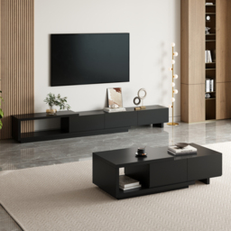 Quoint Extendable TV Stand with 3 Drawers 180 - 255 cm - thumbnail 6