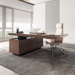 L Shaped Executive Office Desk Standing Desktop with Side Cabinet and lifter Desktop Right Hand(1815mm) - thumbnail 5