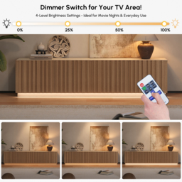 Aura 210 cm Mid-Century Modern Ash Wood Slatted Natural TV Stand with Travertine Veneer Top - thumbnail 8