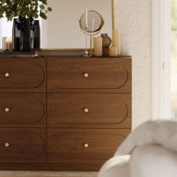 1200 mm Modern Natural 6-Drawer Dresser with Charging Station - thumbnail 6