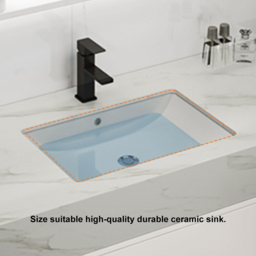 Modern 100 cm White Floating Bathroom Vanity Set Stone Top Wall Mounted Bathroom Cabinet - thumbnail 5