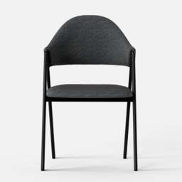 Set of 2 Boucle Dining Chair Upholstered Curved Grey Modern Dining Room Chairs - thumbnail 9