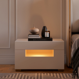 "28"" Wide Smart Nightstand with Charging Station & Light" - thumbnail 4