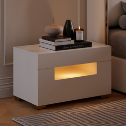 "28"" Wide Smart Nightstand with Charging Station & Light" - thumbnail 1