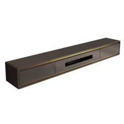 1800mm Grey Smooth TV Stand Postmodern Minimalist Floating Media Console with Storage - thumbnail 7