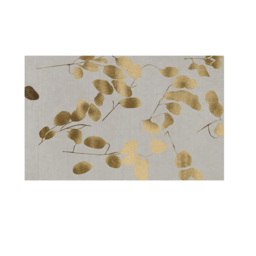 900mm x 1500mm Modern Rectangle Area Rug with Gold Leaves Patter Nylon Rug - thumbnail 5