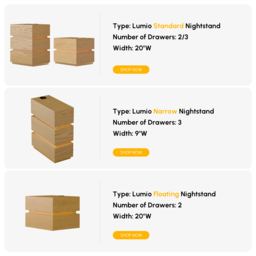 Smart LED Natural Bedside Table Wireless Charging Station Wood Bedside Table with Light Modern - thumbnail 7